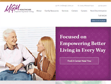 Tablet Screenshot of mgmhealthcare.com